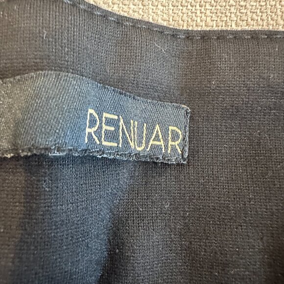 Women's Renaur Knit Crop Black and White Pull-on Pants S 8 - Picture 3 of 5